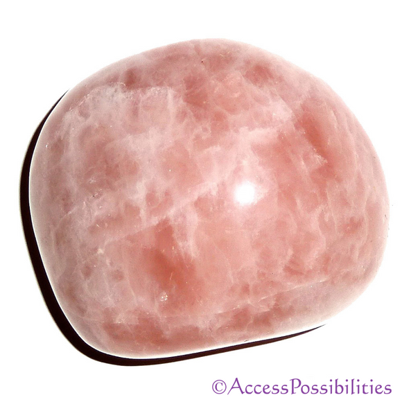 Rose Quartz Hand Polished Therapy Stone | Crystal Therapy Crystals | Access Possibilities