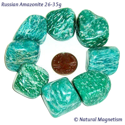 X-Large Amazonite Tumbled Stones From Russia