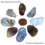 Large Blue Chalcedony Tumbled Stones From Africa