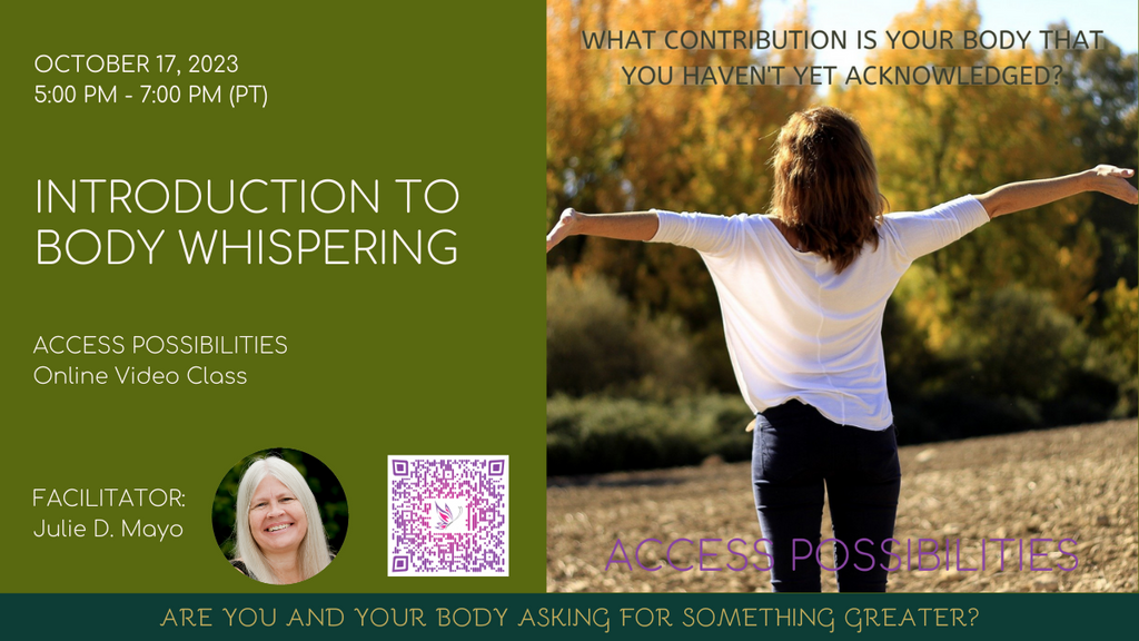 Introduction To Body Whispering | Oct 17