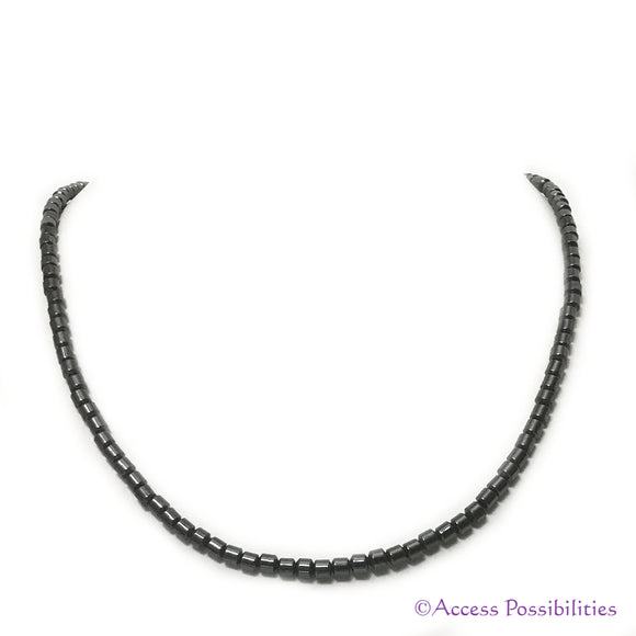 4mm Drum Magnetite Magnetic Necklace | Magnetic Jewelry | Access Possibilities