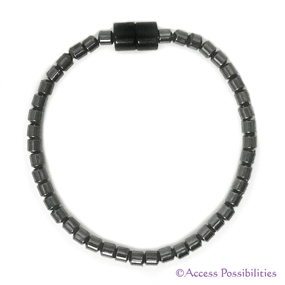 4mm Drum Magnetite Magnetic Bracelet | Magnetite Jewelry | Access Possibilities