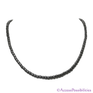 4mm Drum Magnetite Magnetic Necklace | Handcrafted Magnetite Jewelry | Access Possibilities