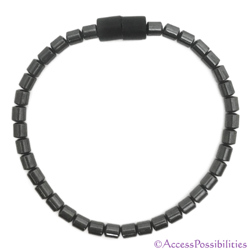 5mm Drum Magnetite Magnetic Anklet | Handcrafted Magnetite Jewelry | Access Possibilities