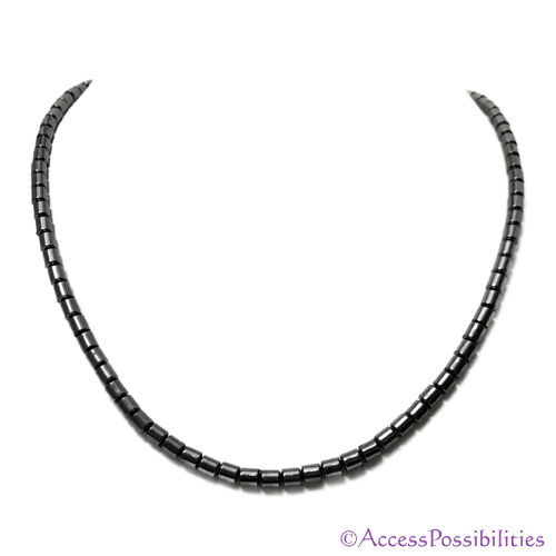 5mm Drum Magnetite Magnetic Necklace | Handcrafted Magnetite Jewelry | Access Possibilities