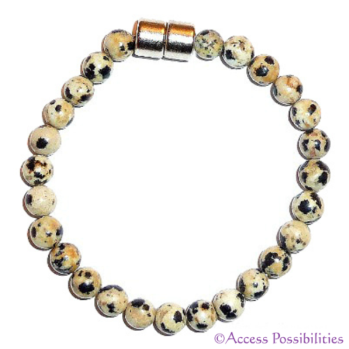6mm Dalmatian Jasper Gemstone Anklet | Gemstone Jewelry | Access Possibilities