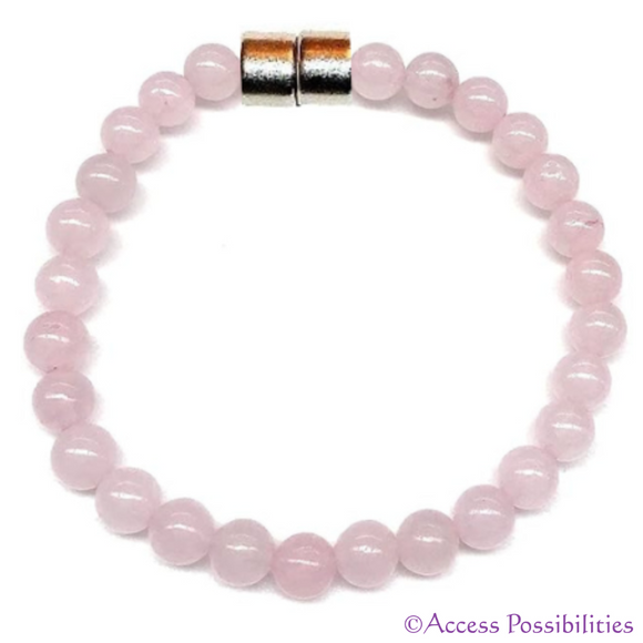 6mm Rose Quartz Gemstone Anklet | Gemstone Jewelry | Access Possibilities