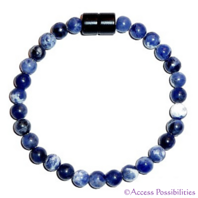 6mm Sodalite Gemstone Anklet | Gemstone Jewelry | Access Possibilities