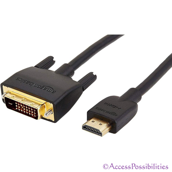 15' Premium DVI to HDMI 2.0 Adapter Cable | Computer Components & Accessories | Access Possibilities