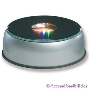 Round LED Multi-Color Light Base for Crystal, Crystals & Home Accessories | Access Possibilities