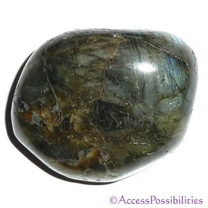Labradorite Hand Polished Therapy Stone | Crystal Therapy Crystals | Access Possibilities
