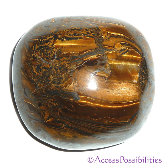Tiger Eye Hand Polished Therapy Stone | Crystal Therapy Crystals | Access Possibilities
