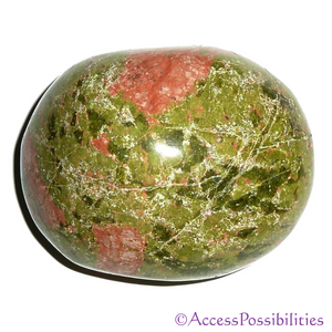 Unakite Hand Polished Therapy Stone | Crystal Therapy Crystals | Access Possibilities