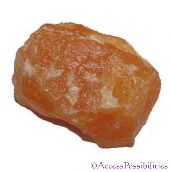 Orange Calcite Raw Stone | 139.7 Grams | Rough Crystal Mineral Specimen | Access Possibilities