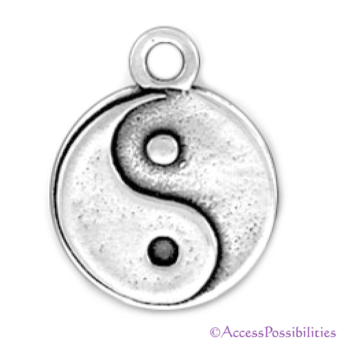 Sterling Silver Yin Yang Charm Pendant | Sterling Silver Jewelry | Access Possibilities
