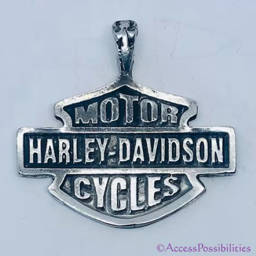 Harley Davidson Bar & Shield Necklace Pendant | Official Harley Davidson Logo Pendant | Jewelry Pendants | Access Possibilities