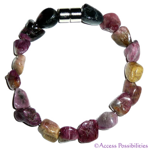 Rainbow Tourmaline Gemstone Nugget Bracelet | Gemstone Jewelry | Access Possibilities