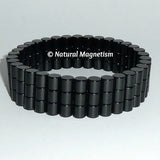 6mm Side Cylinder Rare Earth Neodymium Magnetic Bracelet - Black Triple