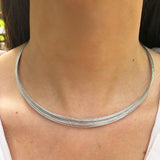 Silver Multi-Strand Wire Necklace Choker | Access Possibilities