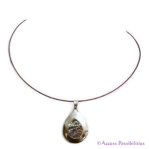 Native American Mother Of Pearl (Abalone) Inlay Pendant Necklace | Access Possibilities