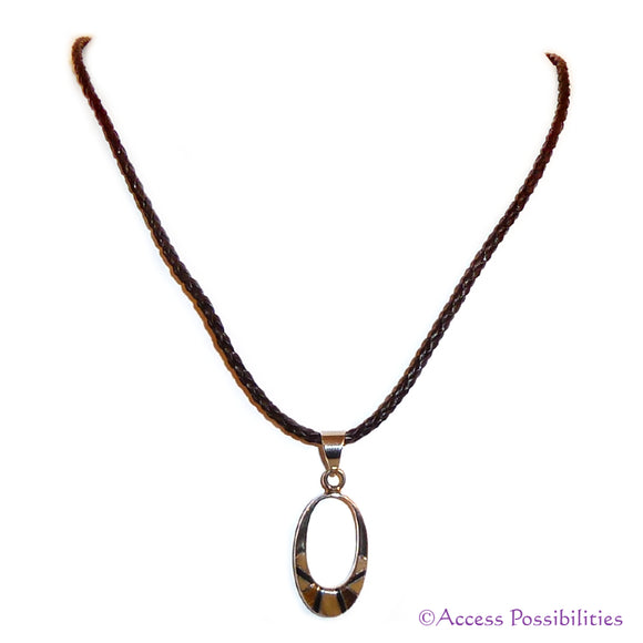 Native American Tiger Eye Jasper Onyx Inlay Pendant Necklace Native American Jewelry | Access Possibilities