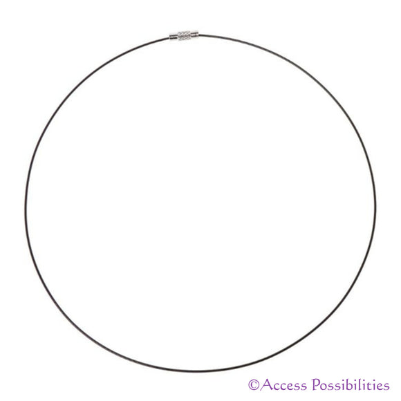 Black Memory Wire Necklace Choker | Access Possibilities