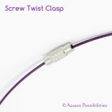 Native American Mother Of Pearl (Abalone) Inlay Pendant Necklace | Screw Twist Clasp | Access Possibilities