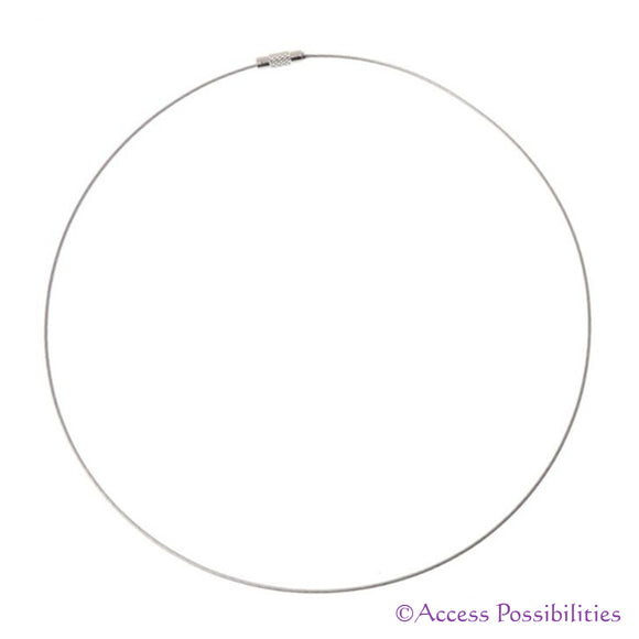 Silver Memory Wire Necklace Choker | Access Possibilities