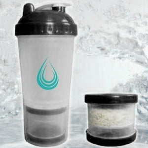 20 oz Blender Bottle with Powder and Pill Compartment (Essential Oil Accessory)