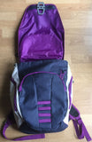 dōTERRA Purple Gray Laptop Organizer Backpack Open | Access Possibilities