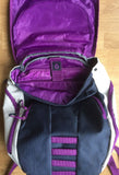 dōTERRA Purple Gray Laptop Organizer Backpack Close-Up | Access Possibilities