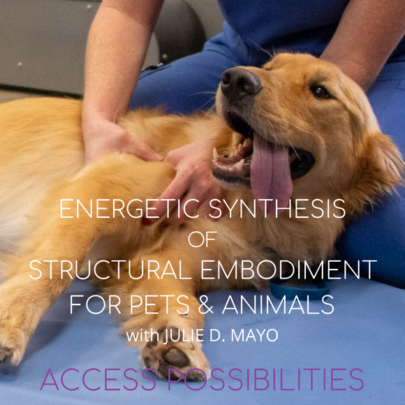 Energetic Synthesis of Structural Embodiment For Pets And Animals (ESSE) with Julie D. Mayo | Alternative Pet Services | Access Possibilities