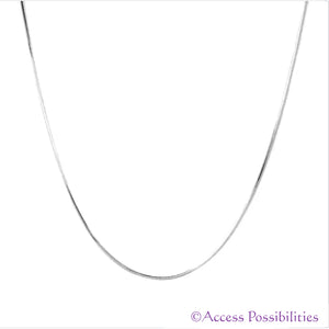 Sterling Silver Serpentine Snake Chain | Access Possibilities