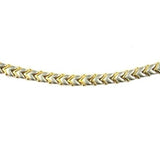 Cupid's Arrow Two-Tone Titanium Magnetic Necklace Close Up