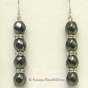 Silver Swarovski Crystal Magnetite Magnetic Earrings | Access Possibilities