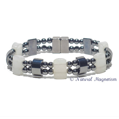 Quartz Double Magnetite Magnetic Bracelet
