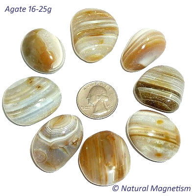 Agate Tumbled Stones | Large 16-25 grams