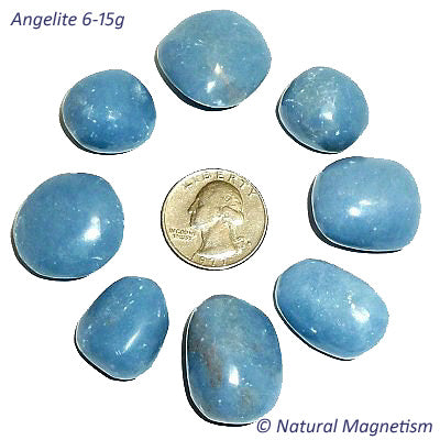 Medium Angelite Tumbled Stones From Peru