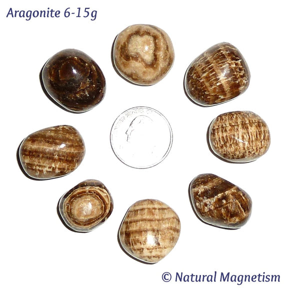 Medium Aragonite Tumbled Stones From Peru