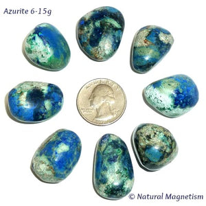 Medium Azurite Tumbled Stones From Peru