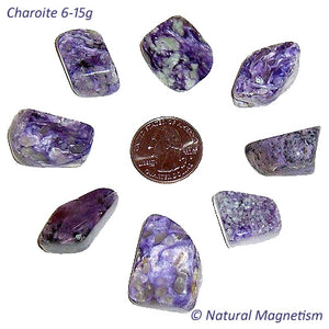 Medium Charoite Tumbled Stones From Russia