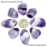 Large Chevron Amethyst Tumbled Stones From Africa
