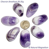 X-Large Chevron Amethyst Tumbled Stones From Africa