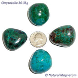 Jumbo Chrysocolla Tumbled Stones From Peru