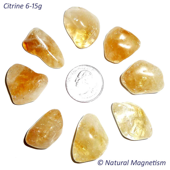 Medium Citrine Tumbled Stones From Brazil