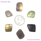 Medium Rainbow Fluorite Tumbled Stones from Africa