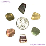 Small Rainbow Fluorite Tumbled Stones from Africa