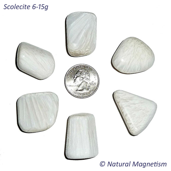 Scolecite Tumbled Stones From India | Healing Crystals | Access Possibilities