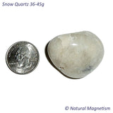 Jumbo Snow Quartz Tumbled Stones From Africa AKA Quartzite