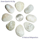 Large Snow Quartz Tumbled Stones From Africa AKA Quartzite